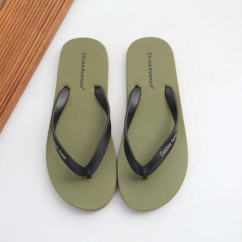

Fashion Summer Fashion Anti Slip Men s Flip Flops Outdoor Soft Soled Beach Slippers Men Shoes L Size 44-45