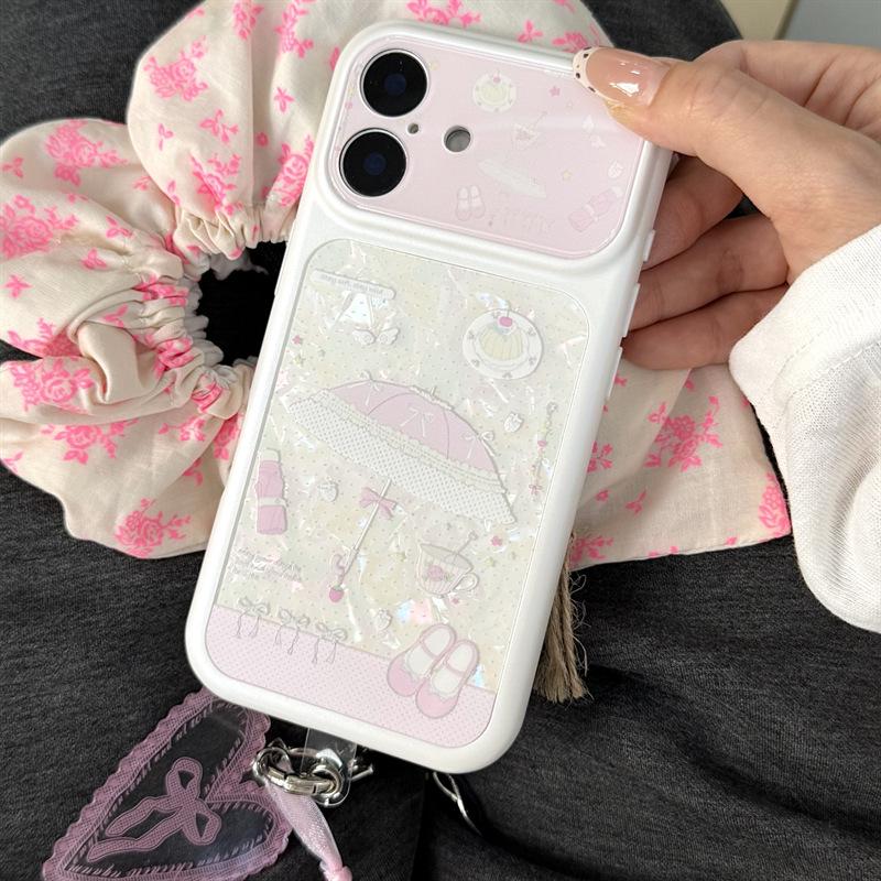 

iPhone 14/15/16/17 Pro Max Case: Pink Bow Japanese Korean Style for Women 16 Pro Max