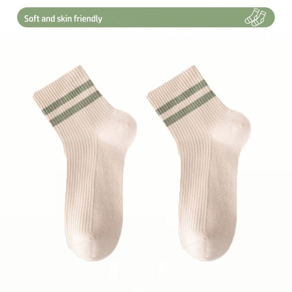 Sweat Absorbing Women's Socks Thin Sports Socks Soft Mid Tube Socks  Spring