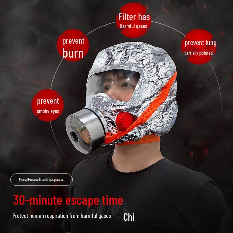 Silicone Smoke Mask Self-Rescue Respirator