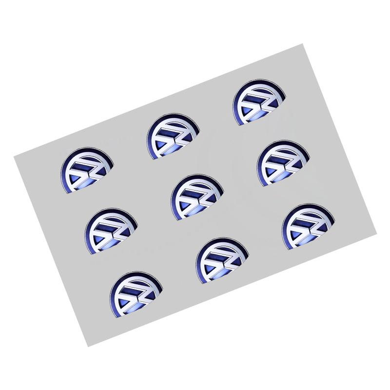

4Pcs Car Door Handle 3D Stickers Tire Rear View Mirror Decals For Volkswagen CC Golf 4 6 7 GTI Tiguan Passat B5 B6 B7 Jetta Polo красный