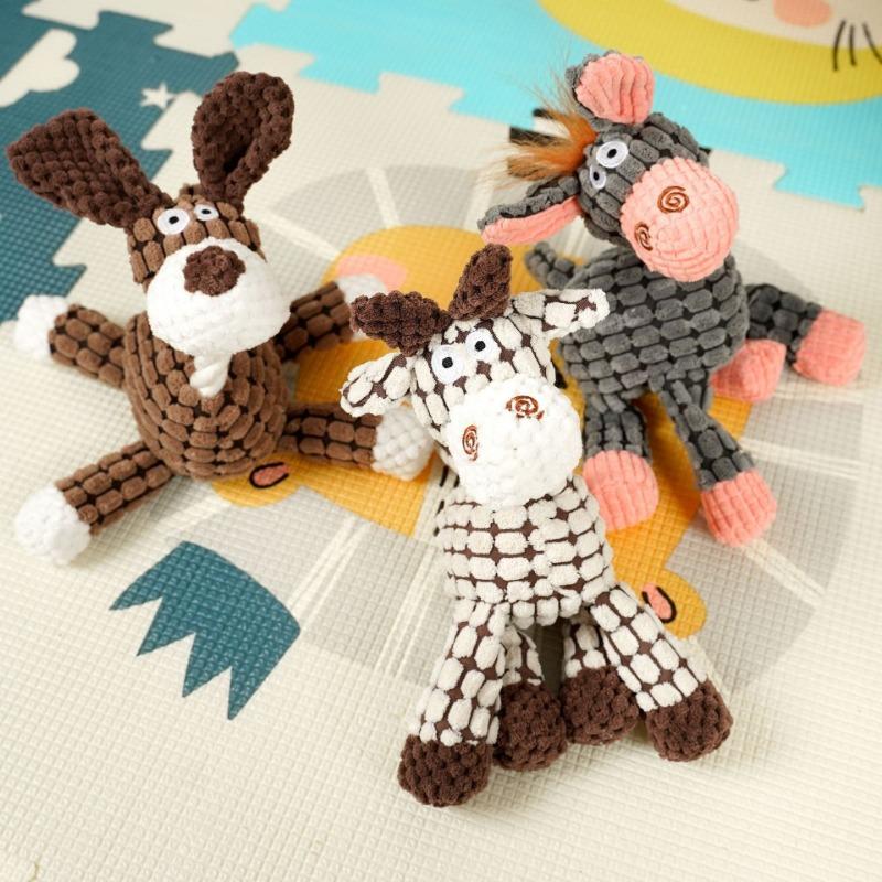 Pet Dog Cotton Rope Teething Resistant Bite Cat Toy Plush Sound Interactive Cat Toy Dog Supplies