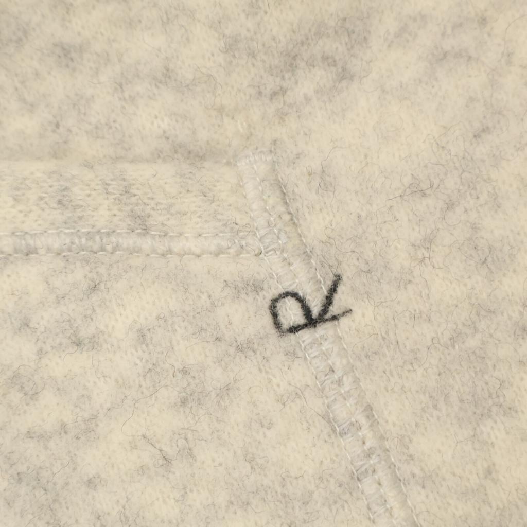 45R 7102037 Ivory Jersey Melton Hooded Coat Coat 2 Ivory grayUsed