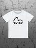 Round Neck Printed Pattern Pullover Short Sleeve Kids Tops Evisu
