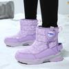 Kids' Mid-Calf Snow Boots: Warm, Thick, Plus-Velvet Winter Style for Boys & Girls
