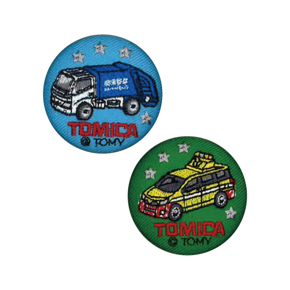 Minoda Embroidered Button Tomica Special Vehicle Set T04B1288