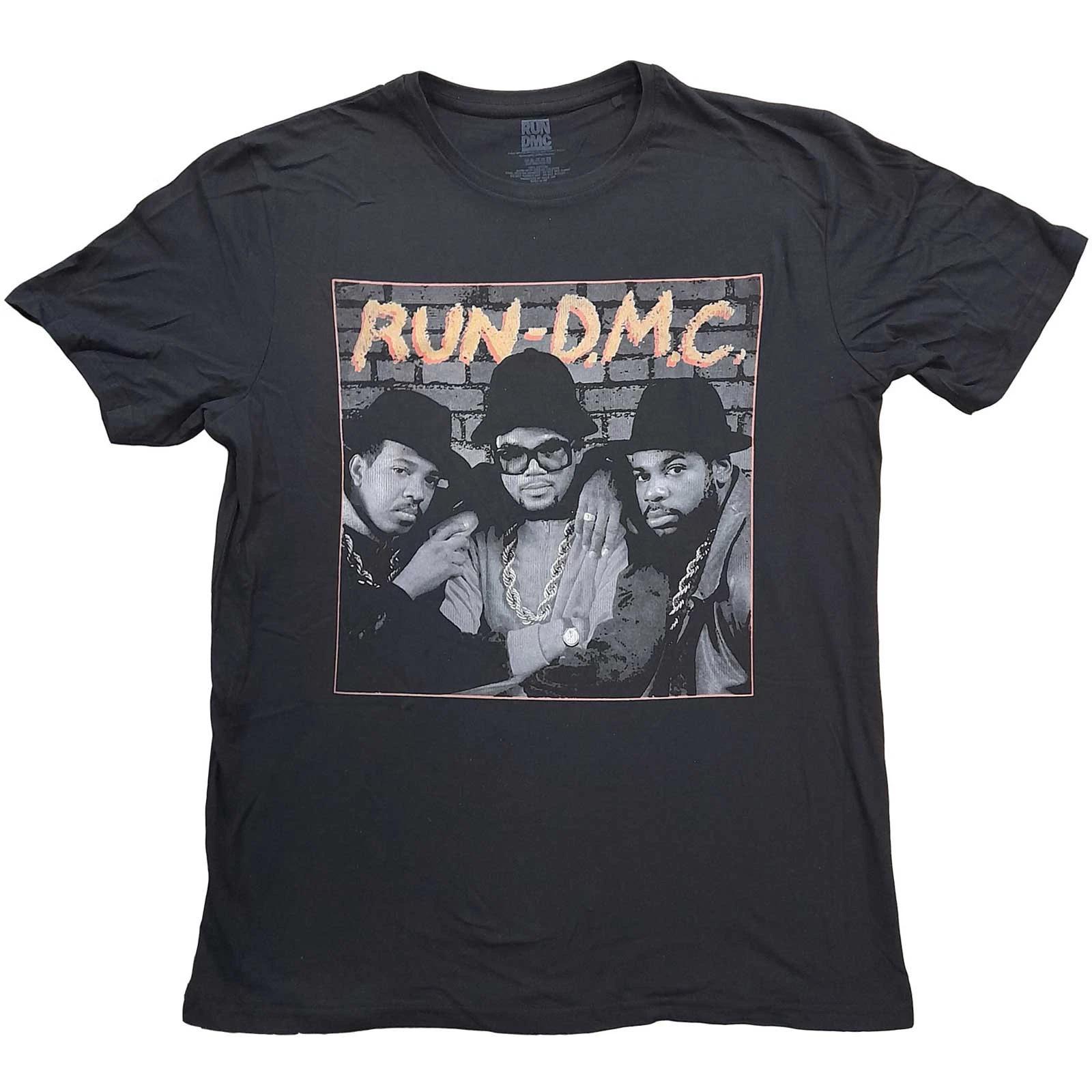 Run DMC T-Shirt: B&W Photo OFFICIAL NEW S