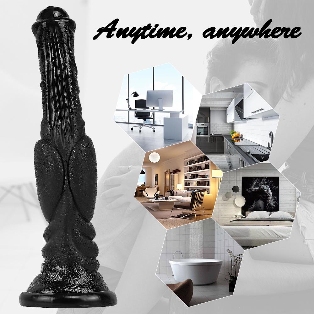 Pferdepenis-Simulation Tierdildo Sex Orgasmus Erwachsener Dildo Saugnapf Penis Anal Butt Plug Erwachsene Produkte 18+ Sexspielzeug