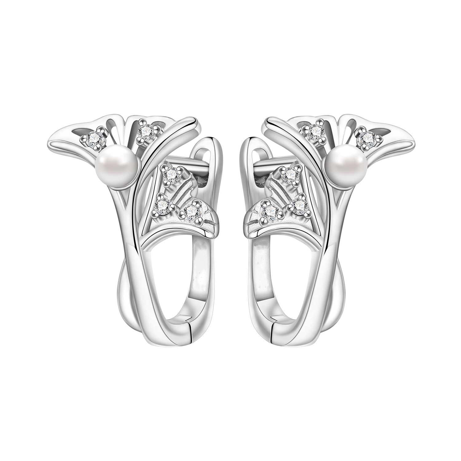 

S925 Silver Vintage Lace Vine Earrings Colorful Floral Gemstone Hoop Earrings Jewelry Accessories