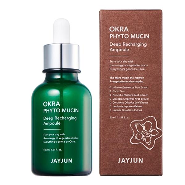 JAYJUN Okra Phyto Mucin Deep Recharge Ampulle 50 ml – Serum mit feuchtigkeitsspendender Wirkung