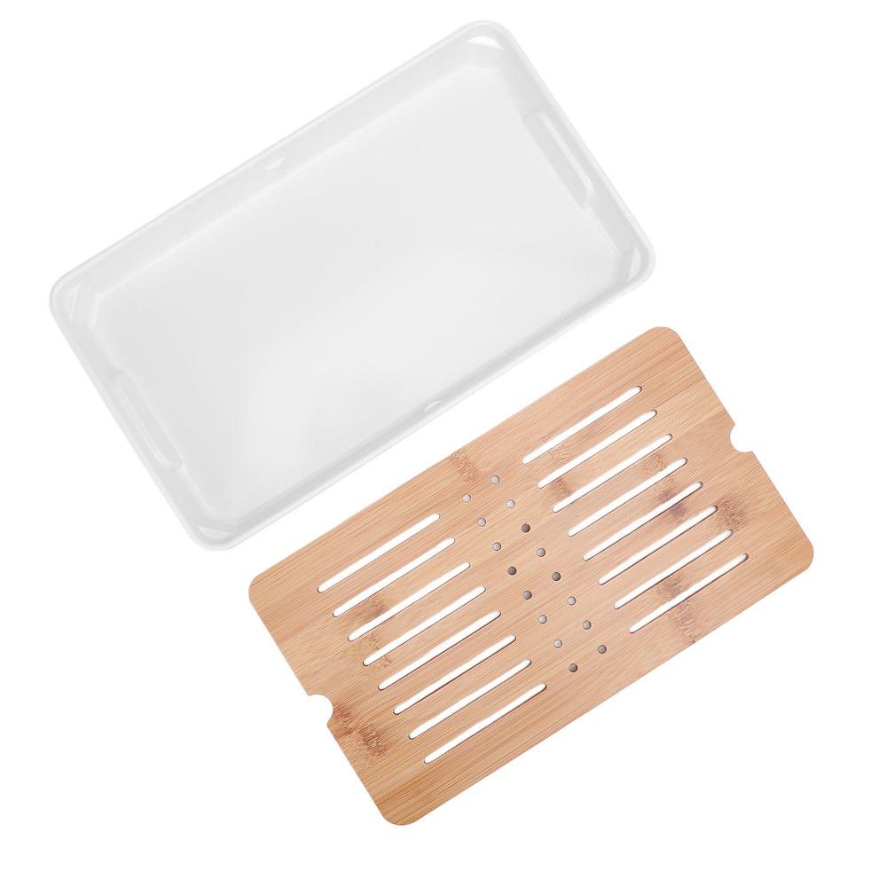 Water Storage Drainage Chinese Tea Tray Rectangular Shape Water Storage Tray For Home Office