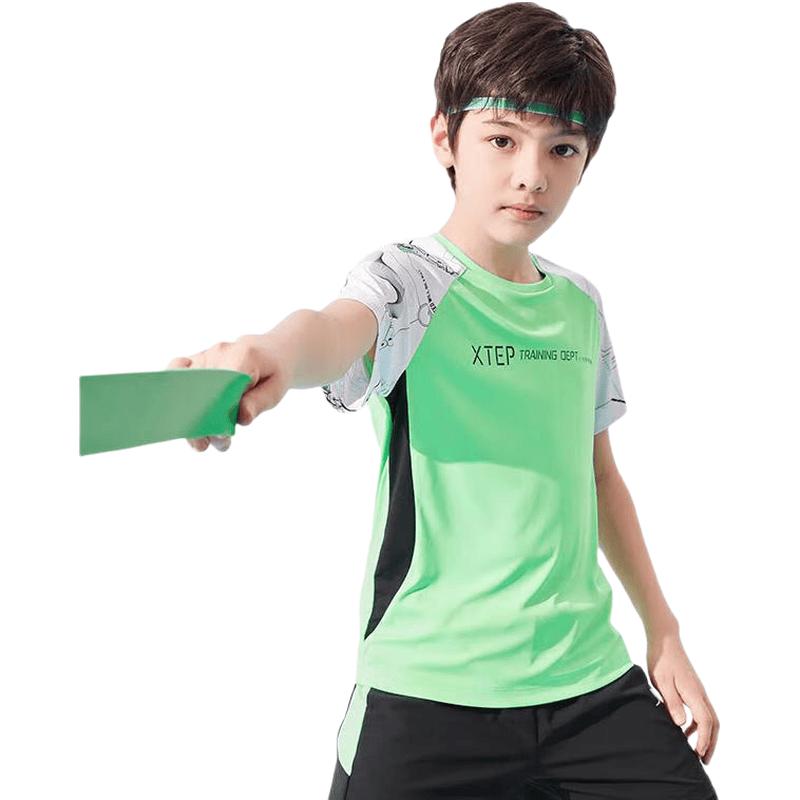 Xtep Boys' Soft Breathable Short Sleeve T-Shirt
