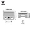Professional 2-Hole Clipper Blade Replacement High Carbon Steel Hair Clipper Blade Barber Blades