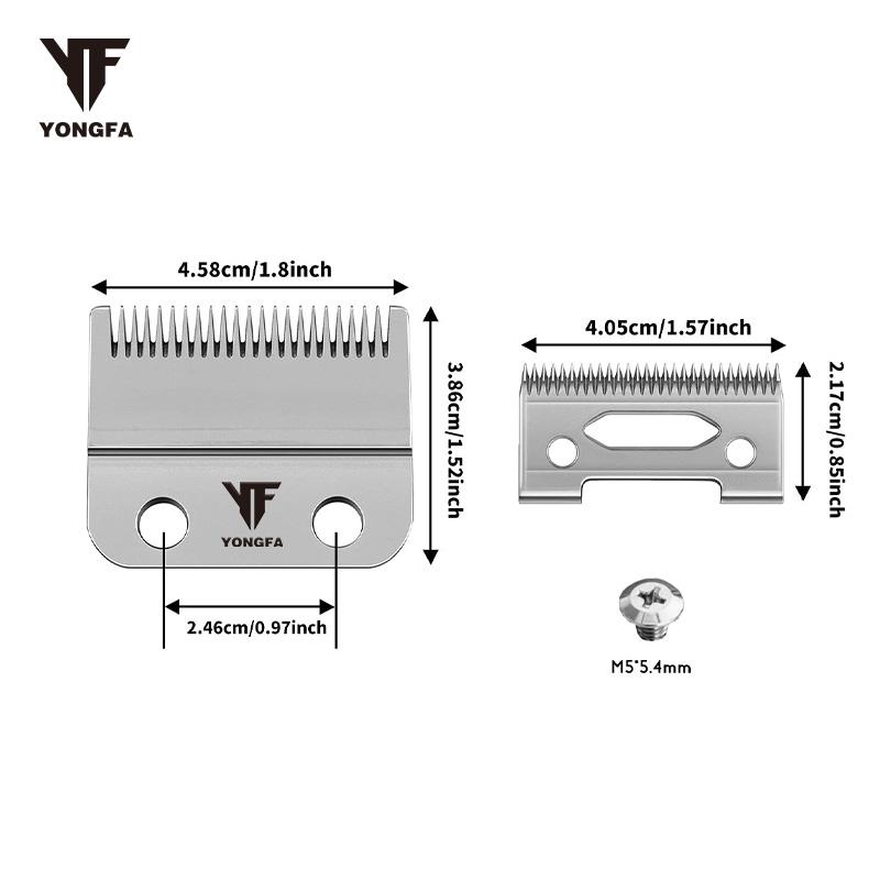 Professional 2-Hole Clipper Blade Replacement High Carbon Steel Hair Clipper Blade Barber Blades
