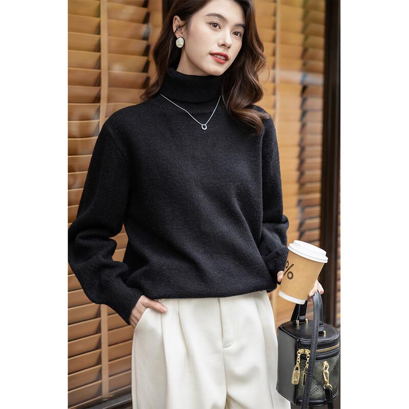 Mokana Women's High-Neck Long Sleeve Knit Sweater MKNJD3041