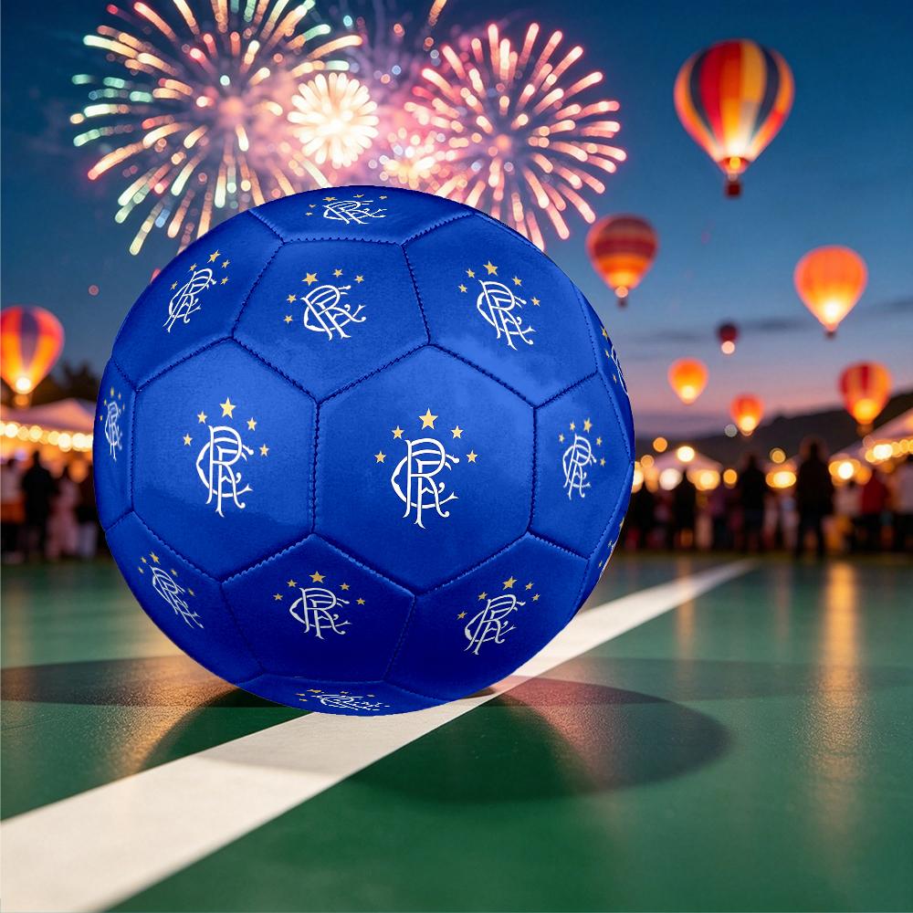1pc Size 5 Rangers FC Design Soccer Ball - Anti-slip Football for Outdoor Sports Activities, Durable Ball for Game Play