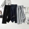 2025 Winter High-Waisted Thickened Coral Fleece Wide-Leg Pants: Slimming, Warm, Casual Wear for Women