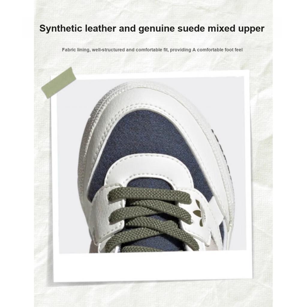 Adidas Originals Drop Step Se Comfortable Versatile Shock Absorbing Durable High Top Kids Skate Shoes Kids Skate Shoes White IH3285