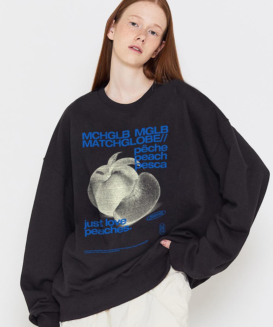 Свитшот Match Glove Another Peach (черный) Melange/Free