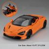 1:32 720S Senna Sports Car Model Toy Doors Opened Metal Die-cast Sound Light Miniature Vehicles Models Boys Collection Gifts