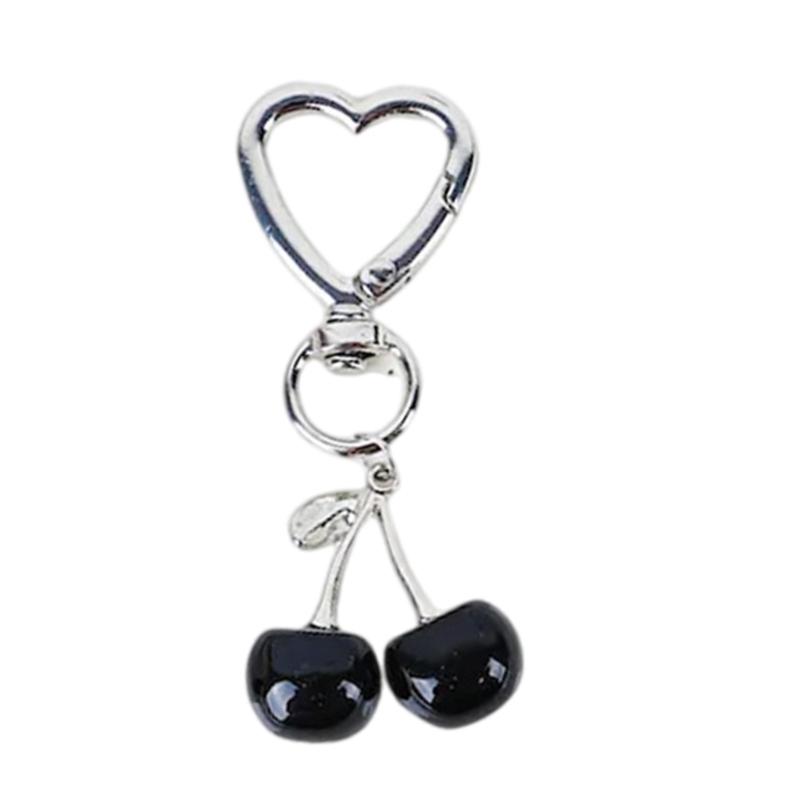 A52E Delicate Cherry Pendant Statement Pendant Bag Pendant Ornament Resin Texture Great for Dating and Social Event