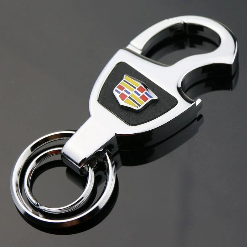 Fashion Car Keychain Keyrings Pendant Gift Accessories for Cadillac ATS BLS CT5 CT6 CTS SLS SRX XT4 Escalade Deville Tiburon DTS