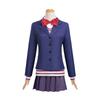 Anime Dandadan Aira Shiratori Cosplay Costume Wig Shiratori Aira Cosplay School Uniform Women Disguise Blue JK Jackets Skirts