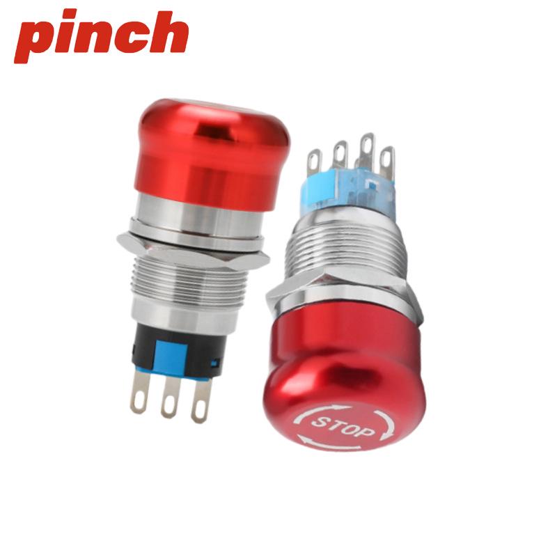 Stainless Steel Dustproof Metal Mushroom Emergency Stop Button (16/19/22/25/30mm)