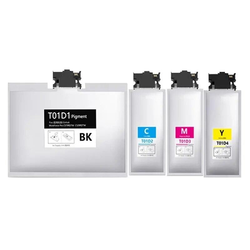 T01D Pigment Ink T01D1 Ink Pack For Epson WorkForce Pro WF-C529RDTW  WF-C579RD2TWF WF-C579RDTWF Printer Use For Europe Full with