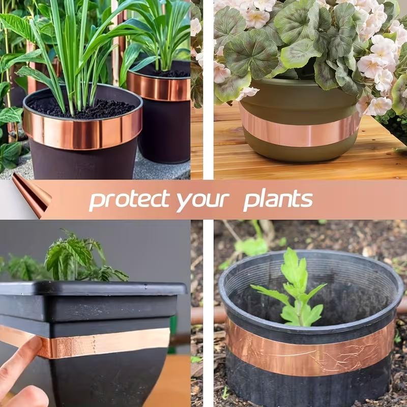 Anti-Snail Copper Foilconductive Tape For Protect Plants Against Pests Self-Adhesive Insect Repellent Tape Gardening Accessories