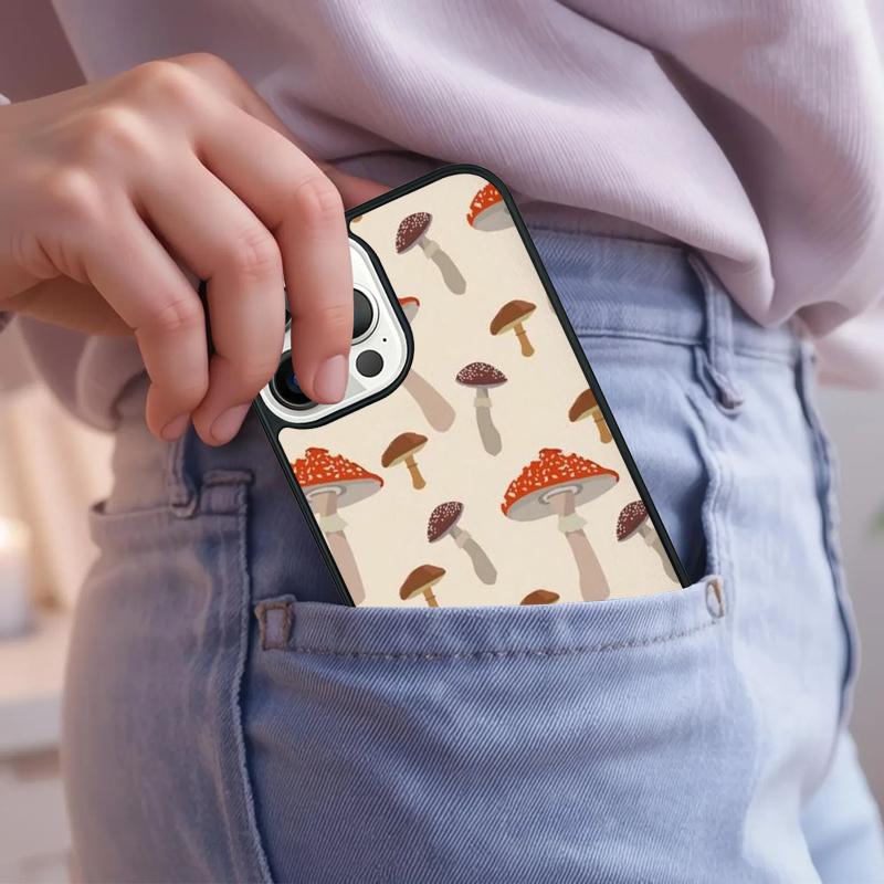 Mushroom Phone Case For iPhone 17 Air 15 16e 14 13 Pro Max Coque 12 11 Pro Max PLUS Cover