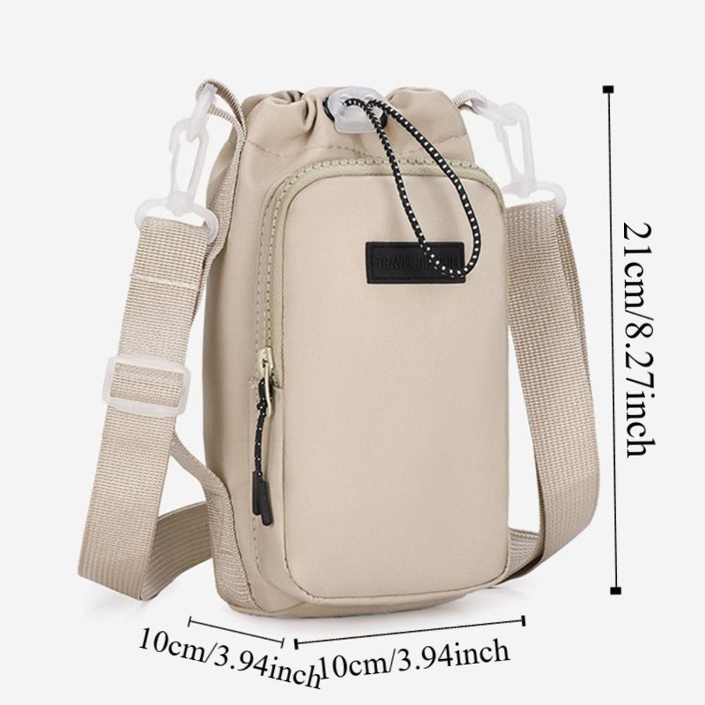 Adjustable Shoulder Strap Portable Cup Sleeve Insulated Protective Cover  Gym