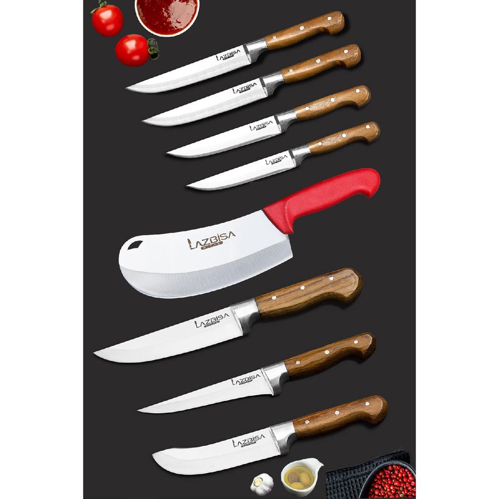 Kitchen Knife Set Meat Bread Vegetable Fruit Onion Salad Knife Set (8