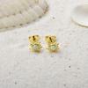 Ocean Style Opal Sun Earrings for Beach Girls