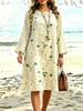 2026 New Autumn and Winter Women's Loose and Versatile Long-sleeved Dress, Comfortable and Casual Large Size Home Wear