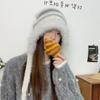 New Design Y2k Handbag-hat Plush Knitted Pullover Beanie Hat Winter Striped Drawstring Hat  Girls
