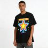 Cute Star Hunter Blue Monster Print Casual T-shirt Unisex Daily Comfort Breathable Top Pure Cotton T-shirt