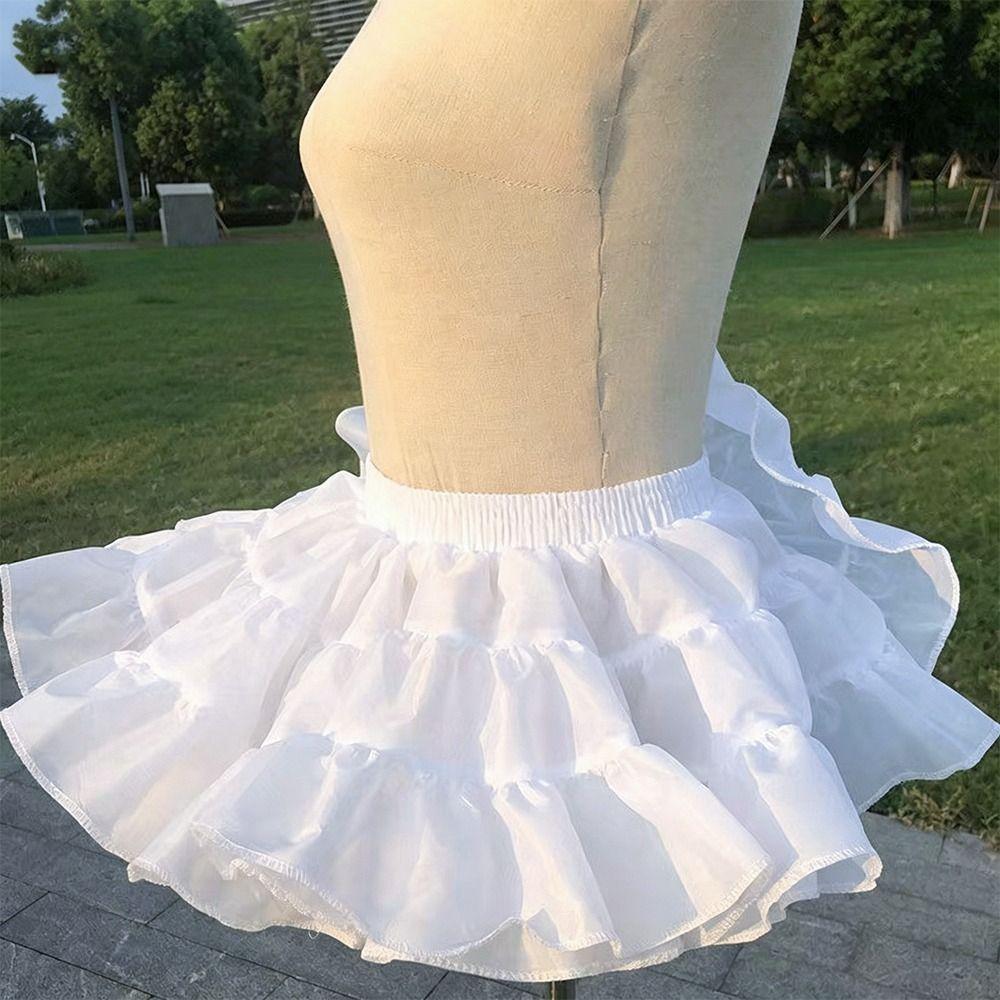 Without Hoop Underskirt Crinoline Lolita Crinoline Skirt Fashion Petticoat  Women Girls