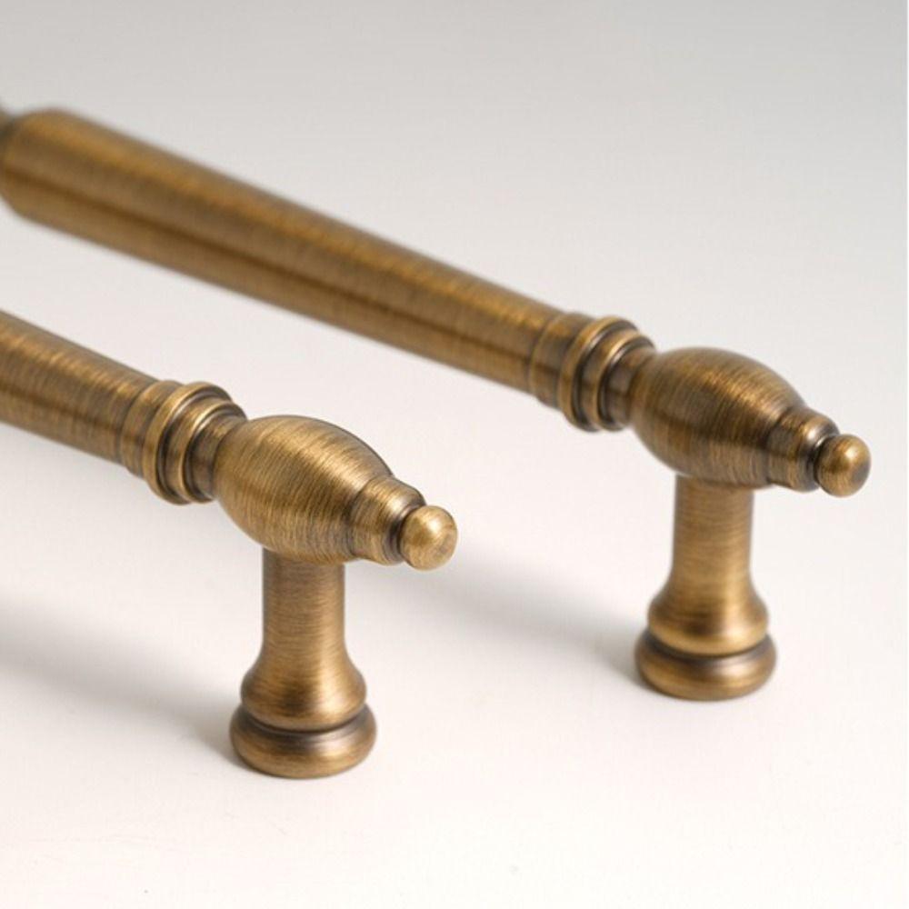 Brushed Antique Brass Cabinet Pulls Solid Brass Wardrobe Handles Furniture Handles Kitchen Use