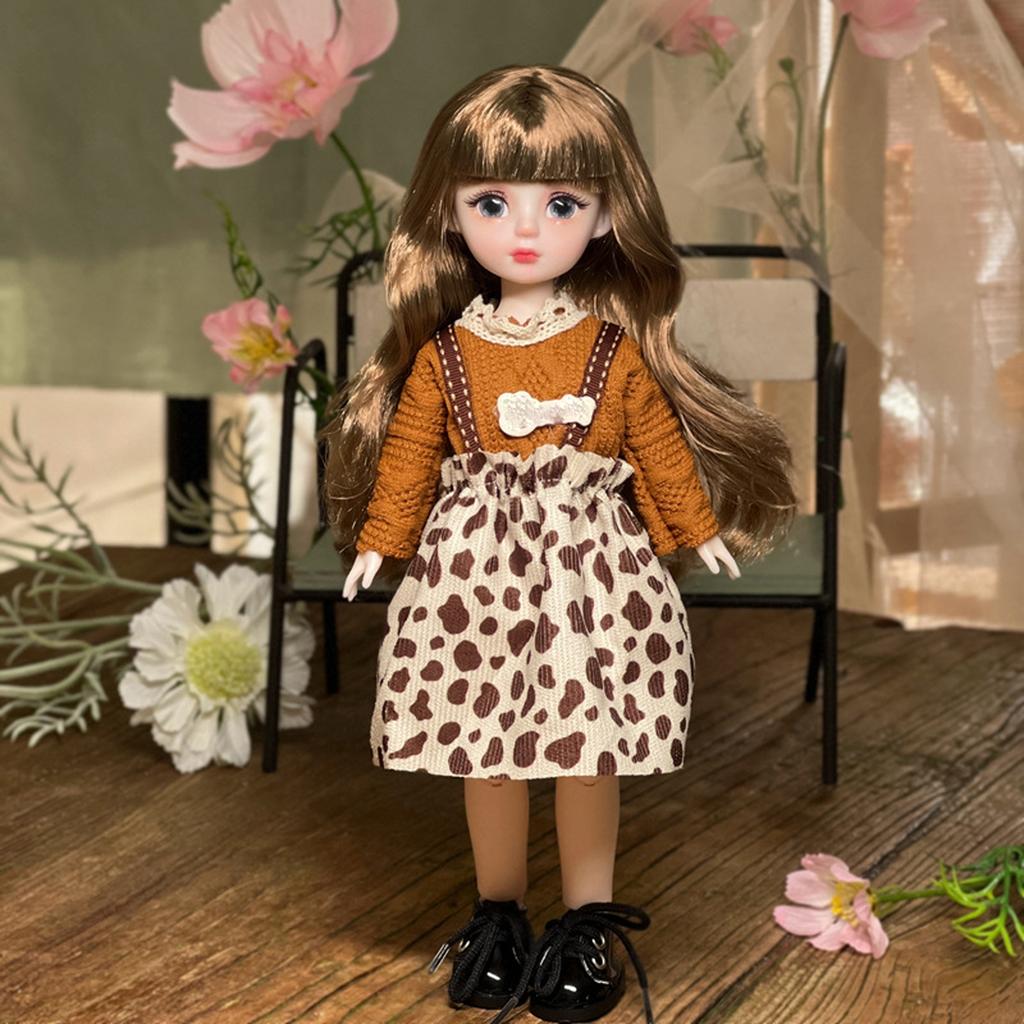 Loli Doll Dress-up Complete Set Of  Doll With 20 Joints And Hand-painted Lip Makeup