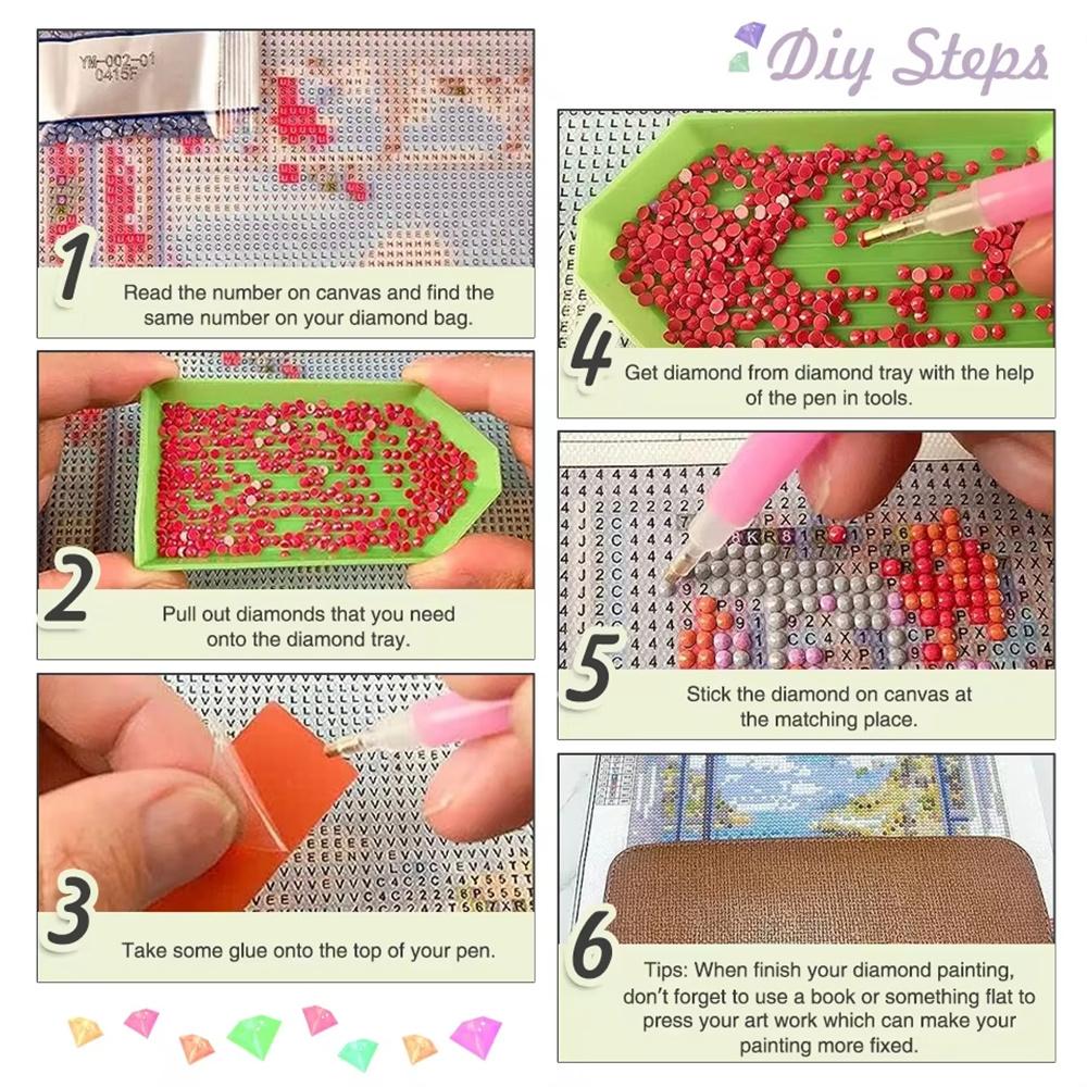 Cute Winnie The Pooh Diamond Painting Handmade DIY Full Diamond Cartoon Bedroom Decoration Painting Diamond Embroidery Kit