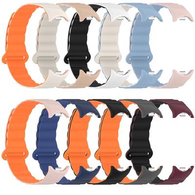 Magnetisches Silikon-Uhrenarmband für Xiaomi mi band 8 Armband Ersatz Sport Handgelenk für Mi band 8 Correa Armband Zweifarbiges Armband
