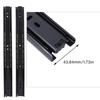 1 Pair 18 Inch   Bearing Cabinet Drawer Slider Runner Steel Slide Rails