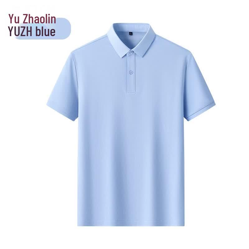 YUZHAOLIN Men s Summer Short-Sleeve Polo Shirt L