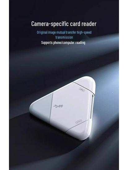 Universal 3-in-1 Card Reader for Apple and Sony/Canon Cameras (USB, SD, TFF)