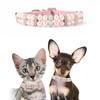 Pearl Pet Collar Artificial Pearls Rhinestone Dog Collar For Cat Necklace Wedding Party