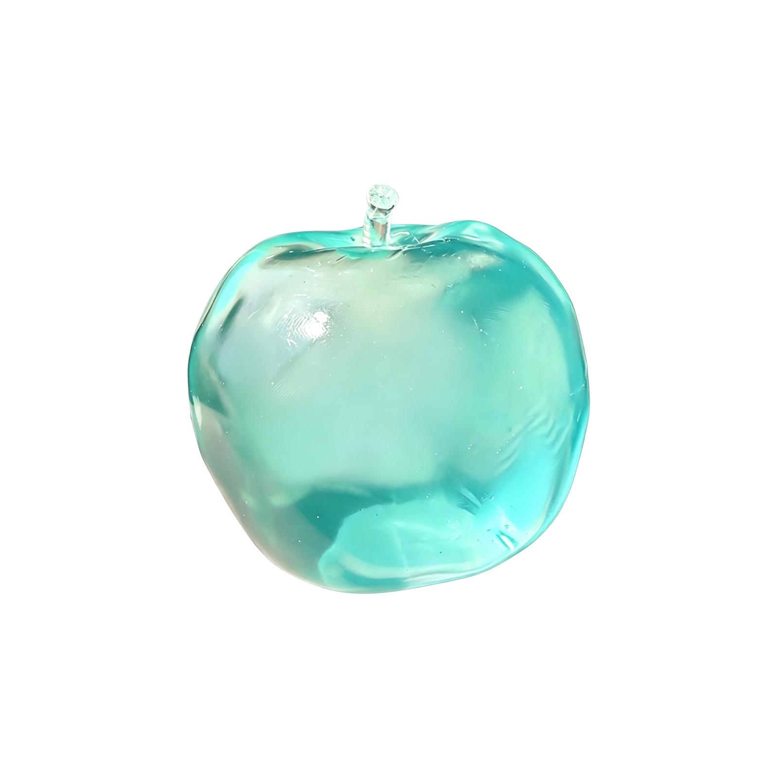 

Glass Shaped Decorative Ornament Handcrafted Art Sculpture for Home Office Desk Display Collectible Gift синий