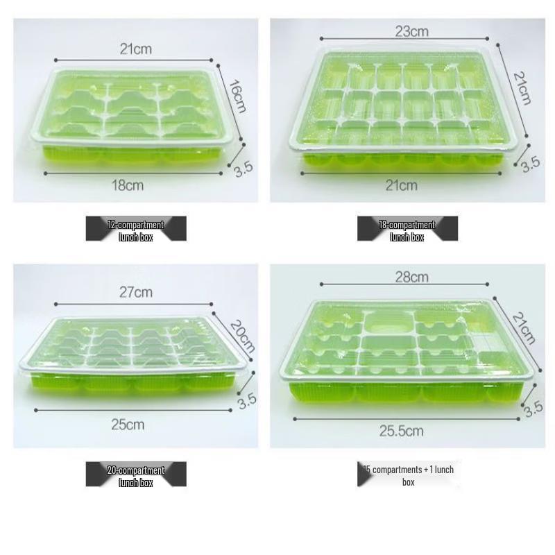 Boîtes de Rangement Jetables pour Raviolis Churong