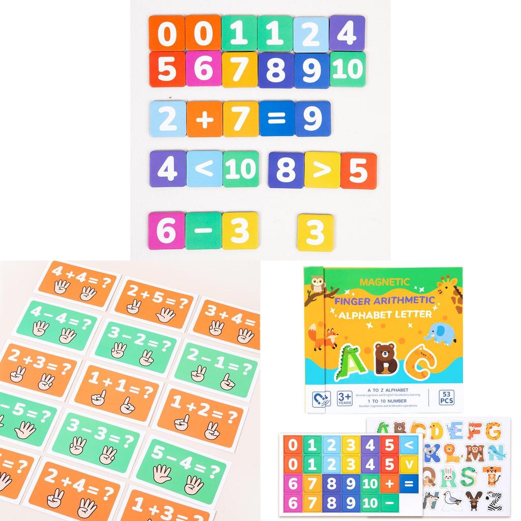 Magnetic Letter Puzzle Educational Toy For Kids With Diy Math Games