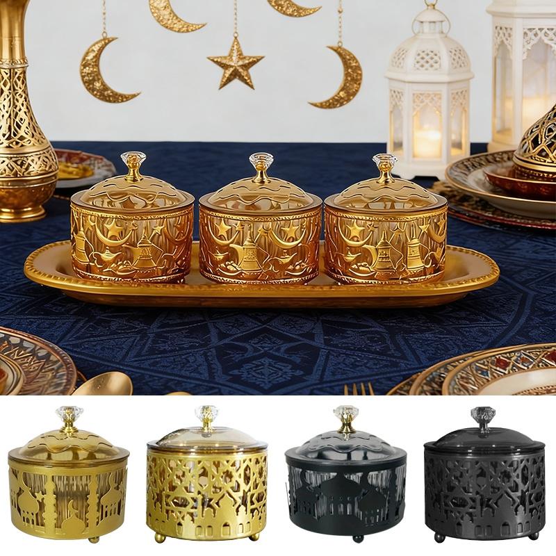 Eid Mubarak Snacks Candies Jar Ramadan Eid Al-Adha Eid Al-Fitr Festival Islamic Dessert Jar Muslim Dinner Table Party Decoration